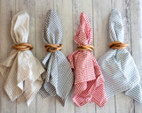 Wood Bangles Napkin Rings, set of four-Napkin Rings-Parc Decor