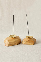 Wood Incense and Candle Holder by Dor+Kie-Décor-Parc Decor