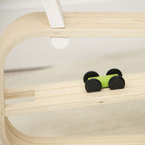 Wooden Car Ramp Racer | 4-Level Montessori Race Track Toy for Toddlers with Cars