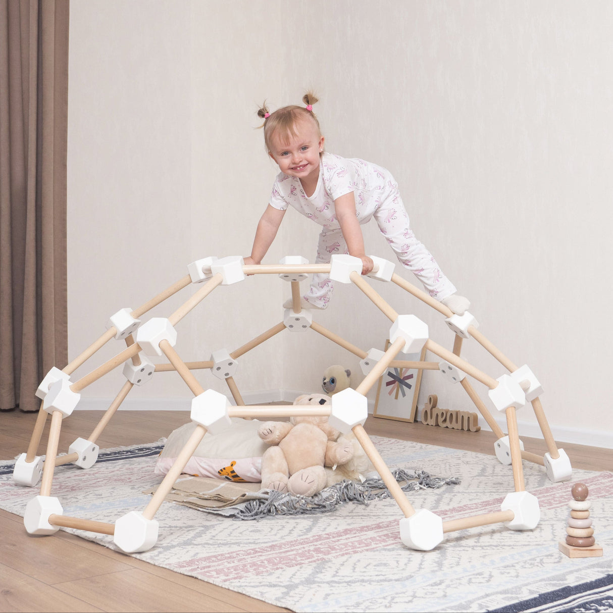 Wooden Climbing Dome-Playground-Parc Decor