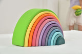 Wooden Rainbow Stacker Blocks