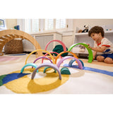 Wooden Rainbow Stacker Blocks