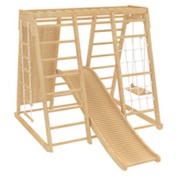 Wooden Roller Slide Add-On for Avenlur Climbers | Indoor Roller Slide, Climber Not Included