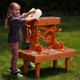 Wooden Water Table for Toddlers | Outdoor Sensory Play Table with 2 Buckets