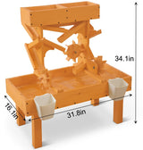 Wooden Water Table for Toddlers | Outdoor Sensory Play Table with 2 Buckets