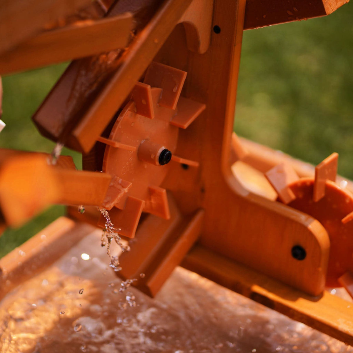 Wooden Water Table for Toddlers | Outdoor Sensory Play Table with 2 Buckets