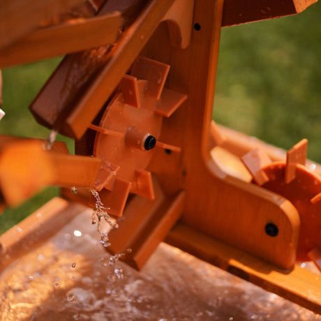Wooden Water Table for Toddlers | Outdoor Sensory Play Table with 2 Buckets