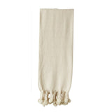 Woven Pom Pom Fringed Throw Blanket (2 Colors)-Throw Blankets-Parc Decor