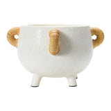 Wren Terracotta Planter with Rattan Handles-Planters-Parc Decor