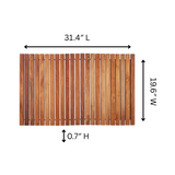 Wyoming Oiled Teak Shower and Bath String Mat 31.4″ x 19.6″