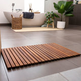 Wyoming Oiled Teak Shower and Bath String Mat 31.4″ x 19.6″ (no feet)