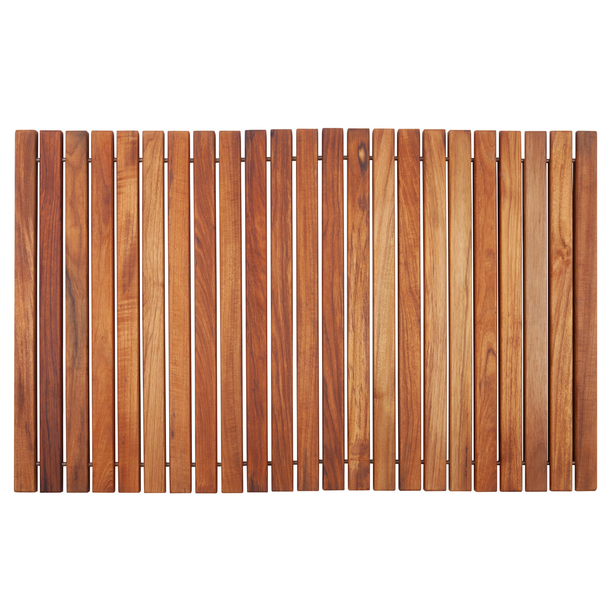 Wyoming Oiled Teak Shower and Bath String Mat-Bath Mat-Parc Decor