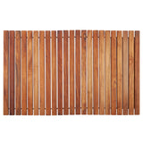 Wyoming Oiled Teak Shower and Bath String Mat-Bath Mat-Parc Decor