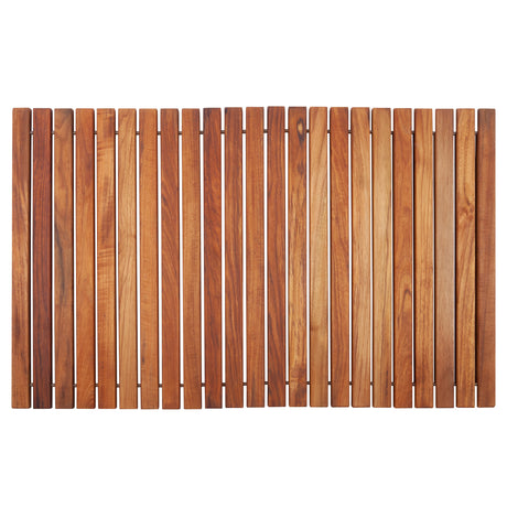 Wyoming Oiled Teak Shower and Bath String Mat-Bath Mat-Parc Decor
