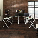 X Frame Command Center Gaming Desk Station-Home Office-Parc Decor