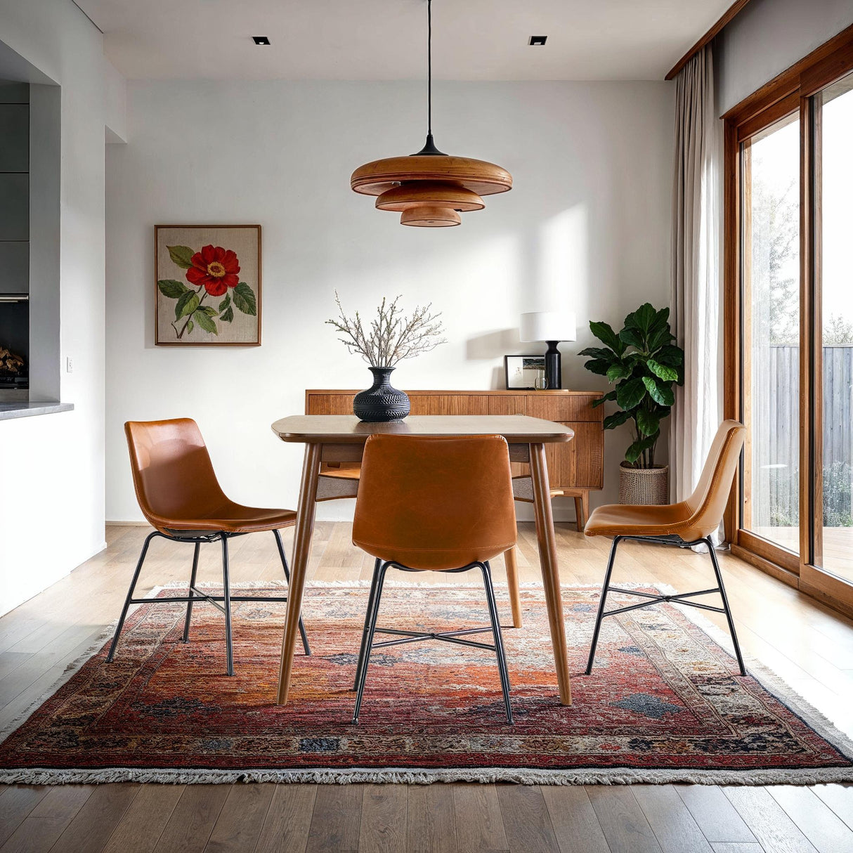 Xuma Urban Industrial Faux Leather Seating Collection (Dining Chair or Counter Stool), Set of 2-Dining / Kitchen-Parc Decor