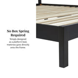 Yasmina Solid Wood Rattan Paneled Platform Bed (Queen or King)-Bedroom-Parc Decor