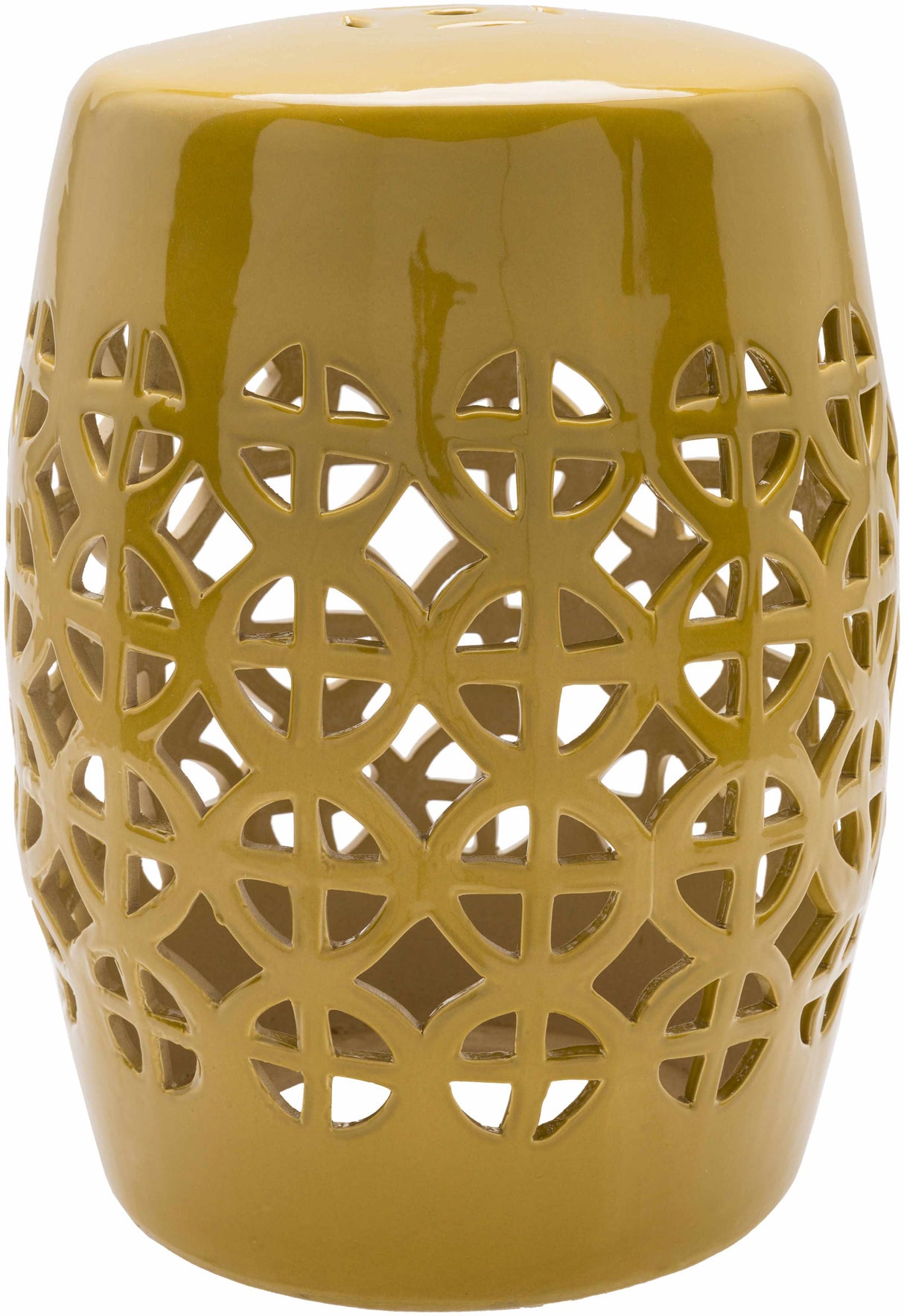 Yellow Ceramic Side Table-Furniture-Parc Decor