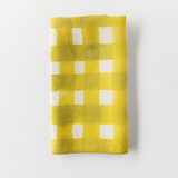 Yellow Cross-Hatch Napkin-Napkins-Parc Decor