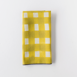 Yellow Cross-Hatch Napkin-Napkins-Parc Decor