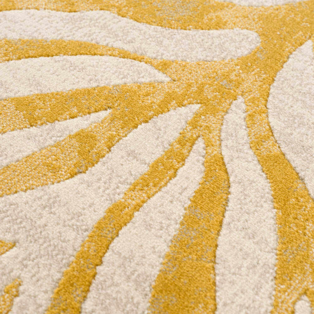 Yellow Terra Zebra Print Area Rug - Clearance-Rugs-Parc Decor