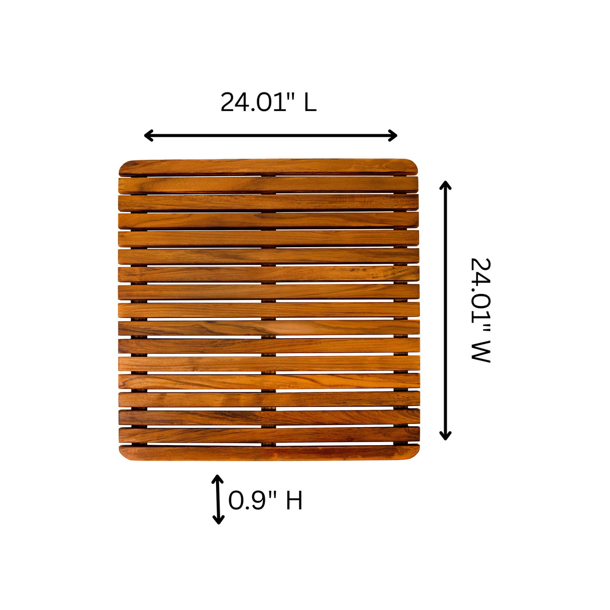 Yukon Teak Shower and Bathmat-Bath Mat-Parc Decor