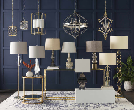 Zell Gold Crystal Table Lamp-Lighting-Parc Decor