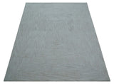 Zoha Custom Made Modern Style White And Beige Wool Rug